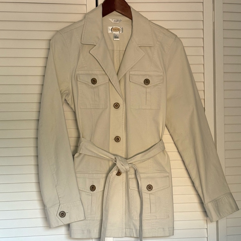 Talbots Light Cream Utility Jacket - image 4